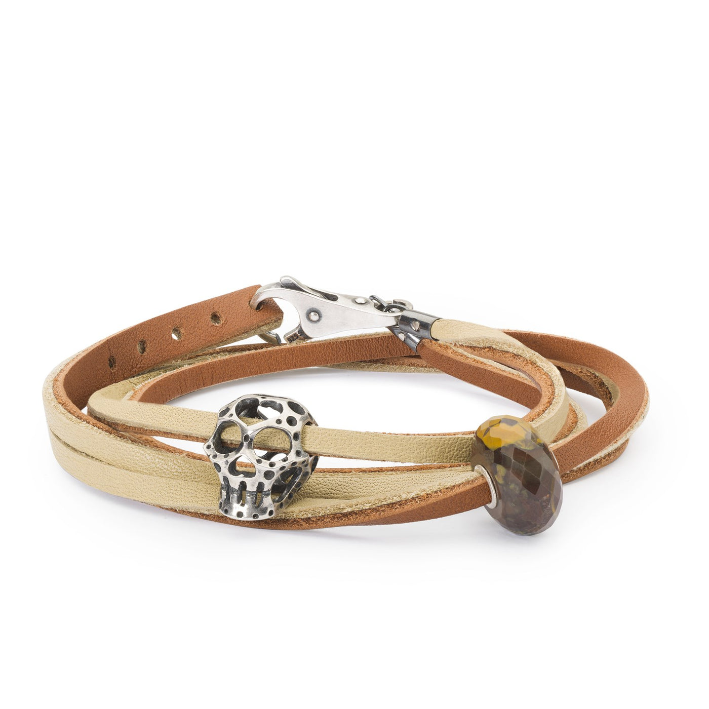 Leather Bracelet Brown/Beige