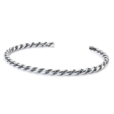 Twisted Silver Bangle