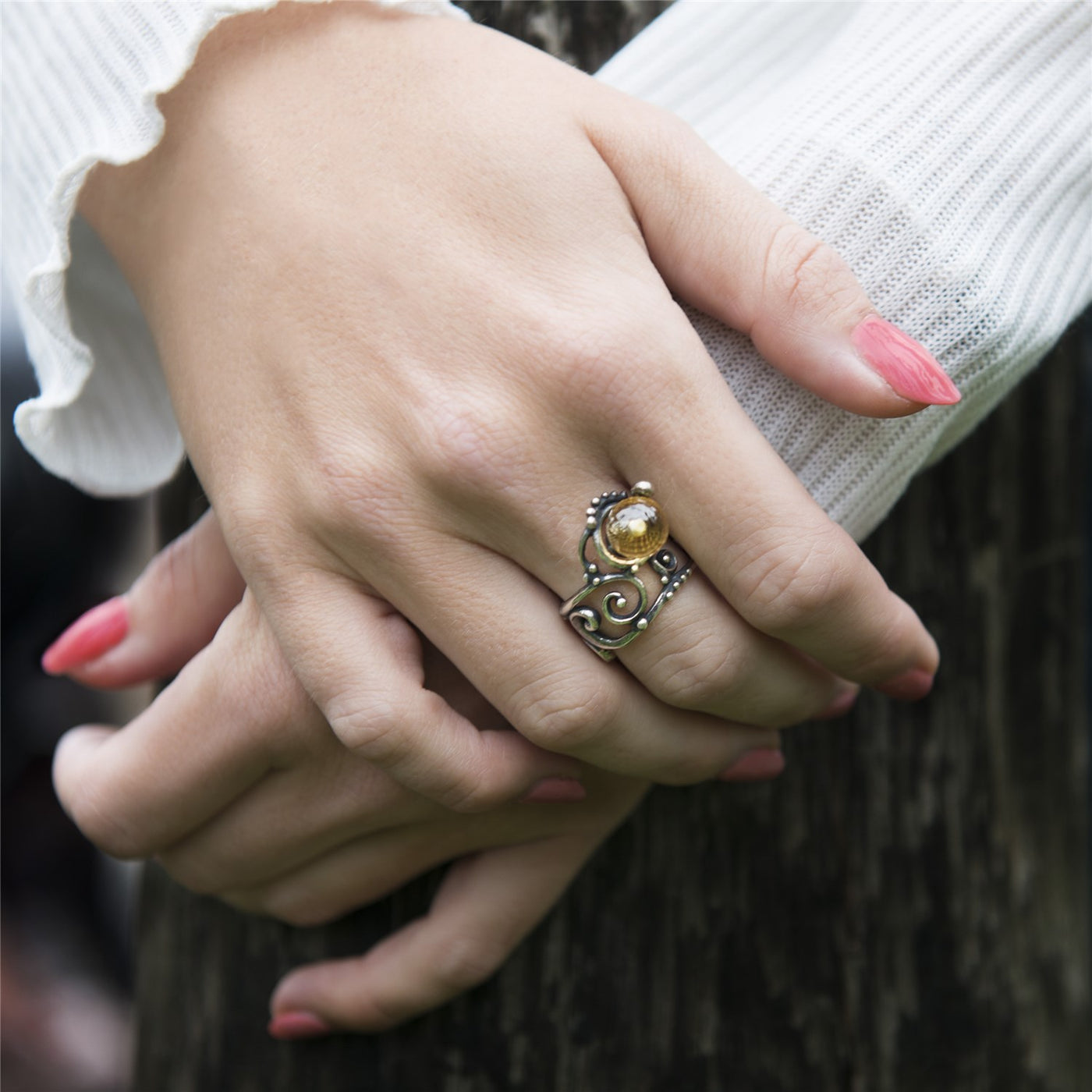 Citrine Facet Ring