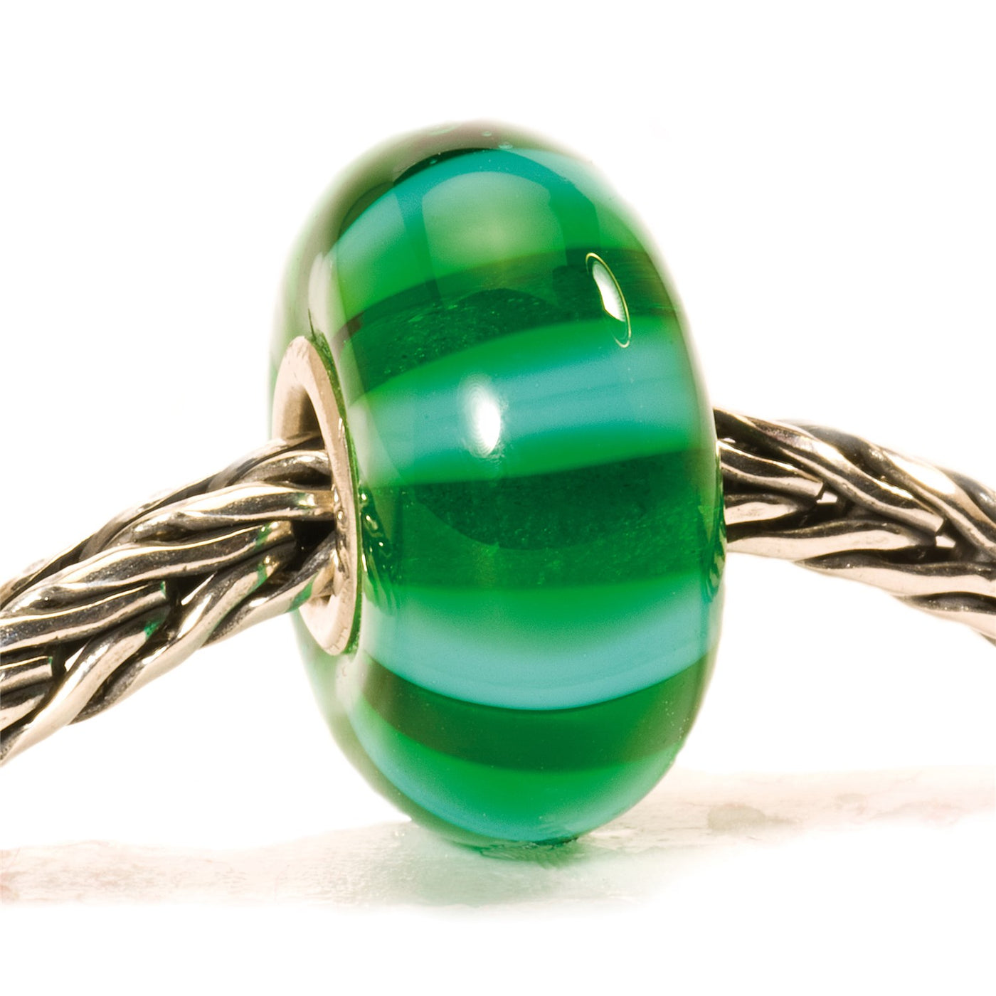 Green Stripe Bead