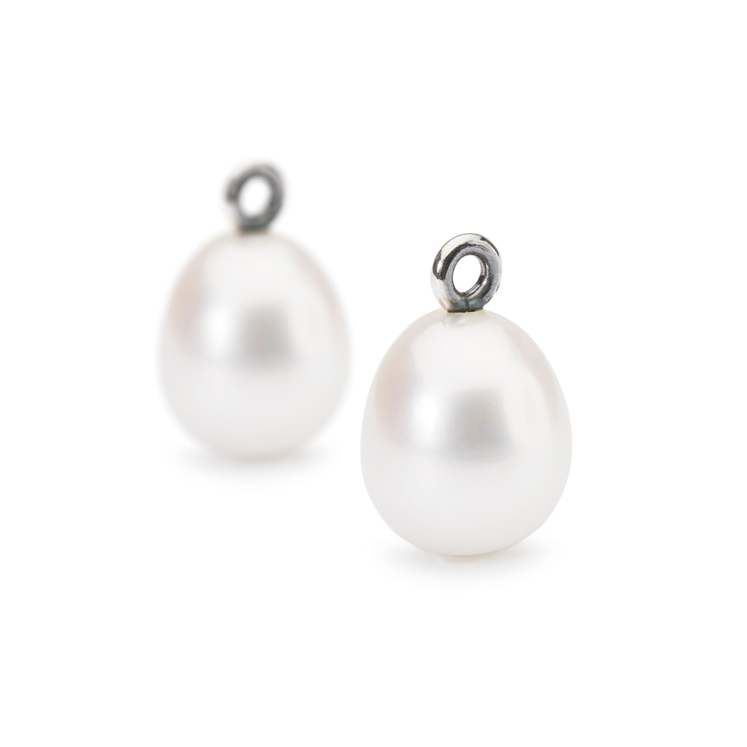 White Pearl Oval Drops