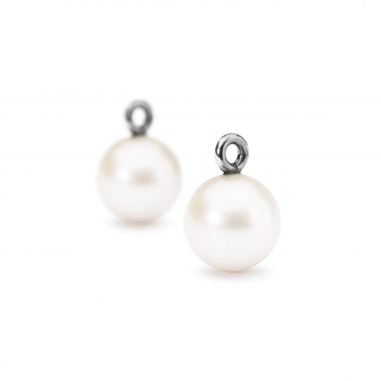 White Pearl Round Drops