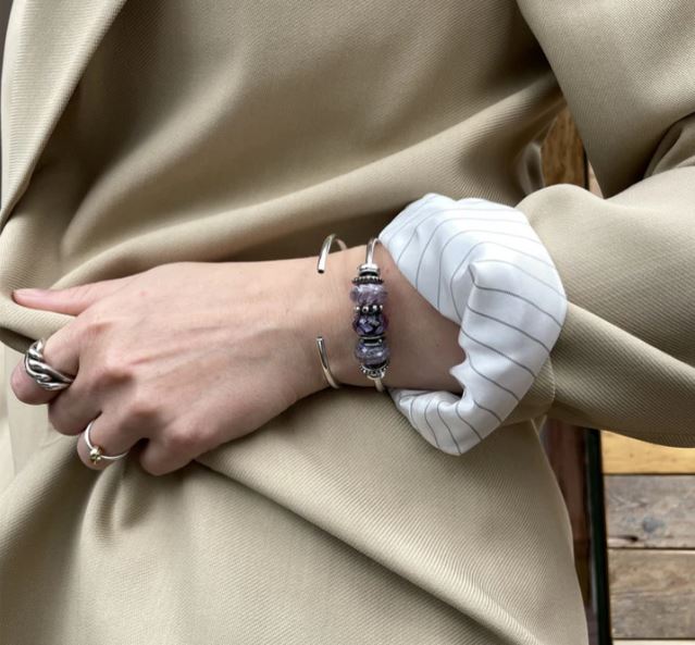 Amethyst Serenity Bangle