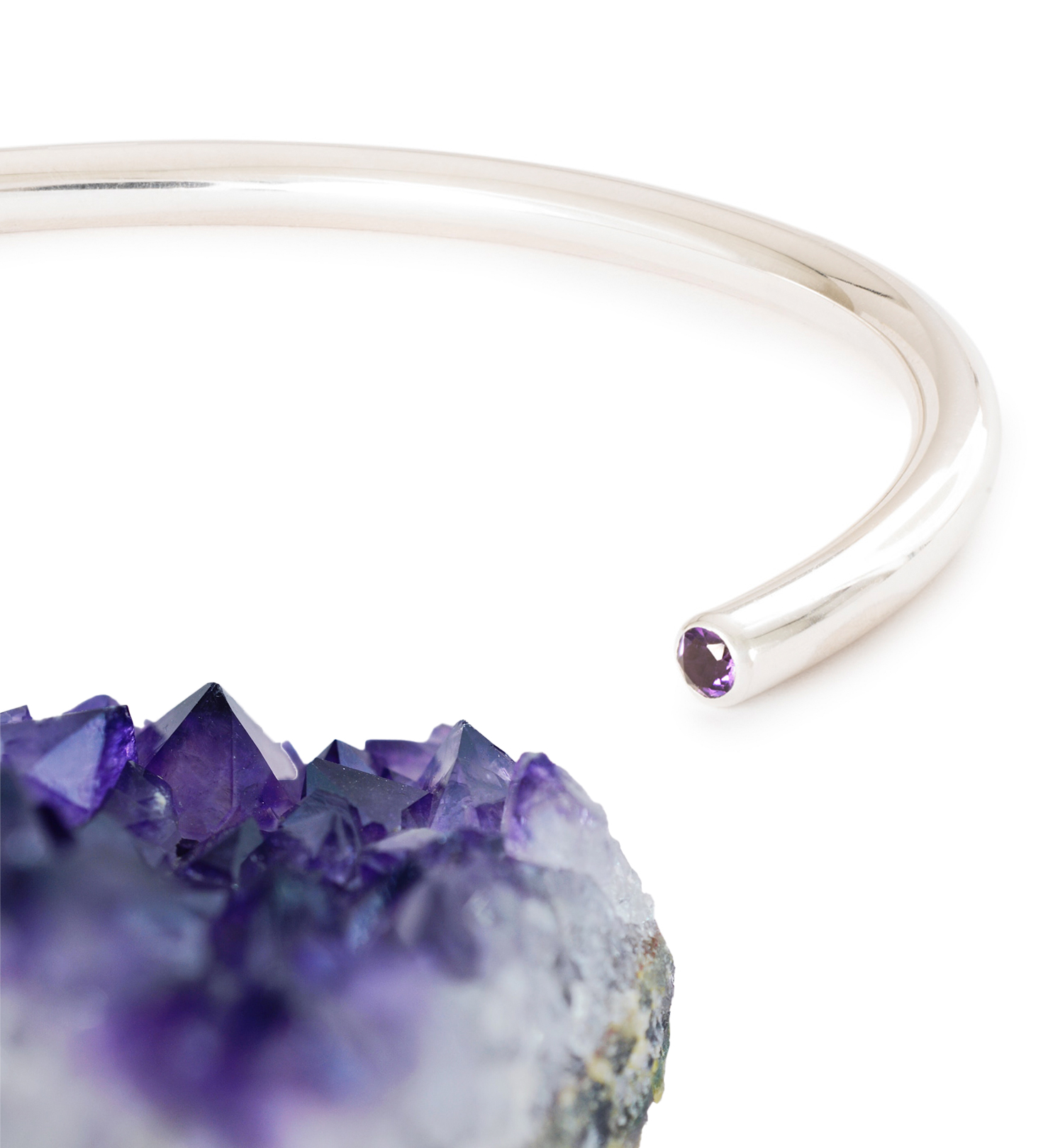 Amethyst Serenity Bangle